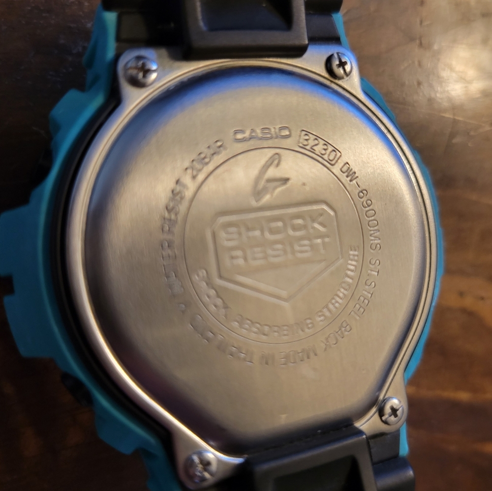 Custom Ocean Waves G-Shock Digital Watch - DW-6900MS - Picture 7 of 8